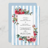 Omphalodes Blue Wedding Einladung (Vorne/Hinten)