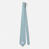 Omphalodes Blue Wedding Keepake Neck Tie Krawatte (Vorderseite)