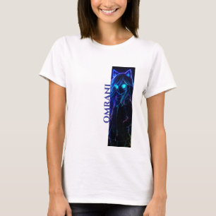 Omrani Light Gezeichnet Girl - Luminous Art T - Sh T-Shirt