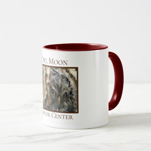 OMRC Screech Owl 11 oz Tasse (VorderseiteRechts)