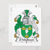 O'Muldoon Familienwappen Postkarte (Vorne/Hinten)