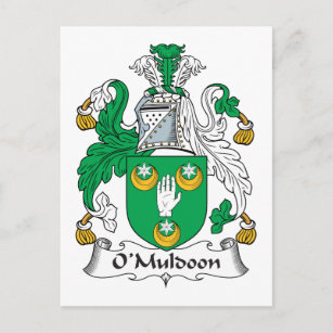 O'Muldoon Familienwappen Postkarte