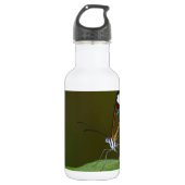 "On a Clear Day" Glaswing Butterfly Design Edelstahlflasche (Vorderseite)