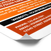 On Air - Podcaster-Foto - Retro-Podcast Poster (Ecke)