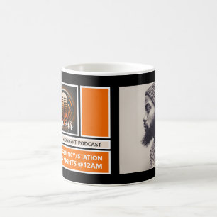 On Air Podcaster, Retro-Podcast-Werbung Kaffeetasse