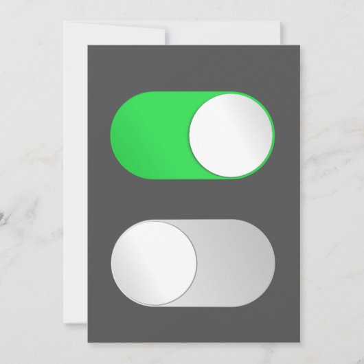 On and Off Einladungen (Vorderseite)