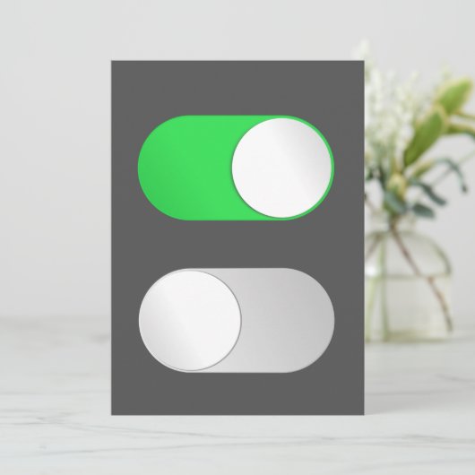 On and Off Einladungen (Stehend Vorderseite)