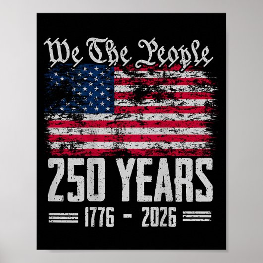 (on back) 250 years american 250th anniversary us  poster (Vorne)