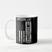 On Back Awesome Like My Daughters Men Funny Father Kaffeetasse (Links)