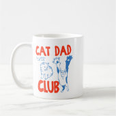 (on Back) Cat Dad Club Life Is Better With Cats Fa Kaffeetasse (Links)