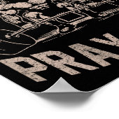 (on Back) Christian Workout Lift Heavy Pray Hard J Poster (Ecke)
