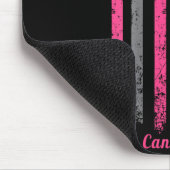 ON BACK Dispatcher Brustkrebs-Bewusstsein Pink Mousepad (Ecke)