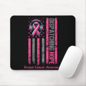 ON BACK Dispatcher Brustkrebs-Bewusstsein Pink Mousepad (Mit Mouse)