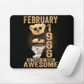 (on Back) February 1966 60th Birthday 60 Years Ted Mousepad (Mit Mouse)
