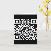 (on Back) Funny Qr Do I Look Like I Give A Fck Cod Karte (Gelbe Blume)