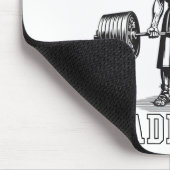 (on Back) Jesus The Deadlifter Jesus Deadlifting Mousepad (Ecke)