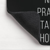 On Back Need Prayer Tap My Shoulder Christian Cros Mousepad (Ecke)