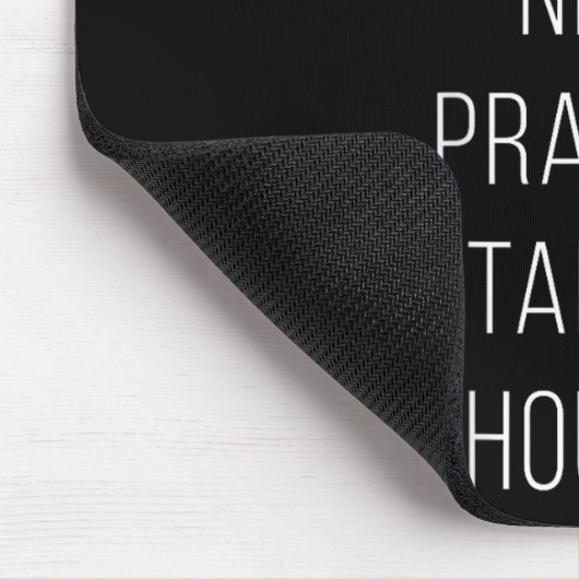 On Back Need Prayer Tap My Shoulder Christian Cros Mousepad (Ecke)