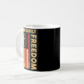 On-back Patriotic Christian Faith Family Dom God C Kaffeetasse (Vorderseite Links)