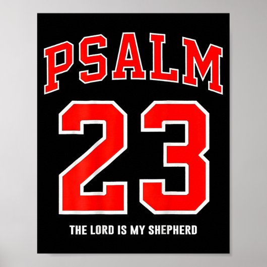 (on Back) Psalm 23 The Lord Is My Shepherd  Poster (Vorne)