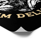 (on Back) Retro As Far As I Know I'm Delightful Fu Poster (Ecke)