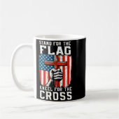 On-back Stand For Flag Kneel Cross Patriotic Chris Kaffeetasse (Links)