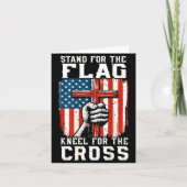 On-back Stand For Flag Kneel Cross Patriotic Chris Karte (Vorderseite)