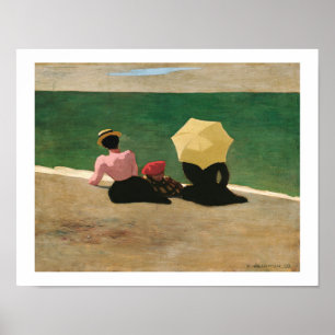 "On Beach" Künstler Félix Vallotton/ Poster