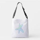 On Beach Time Starfish Crossbody Bag Tragetaschen Mit Langen Trägern (Rückseite)