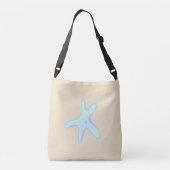 On Beach Time Starfish Crossbody Bag Tragetaschen Mit Langen Trägern (Rückseite)