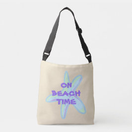 On Beach Time Starfish Crossbody Bag Tragetaschen Mit Langen Trägern