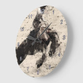 On - Bronco Busting Champ Große Wanduhr (Winkel)