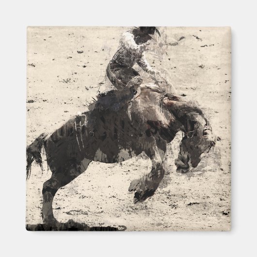 On - Bronco Busting Champ Magnet (Vorne)