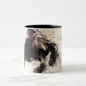 On - Bronco Busting Champ Zweifarbige Tasse (Mittel)