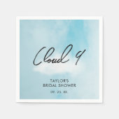 On Cloud 9 Bridal shower Decoration Serviette (Vorderseite)