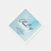 On Cloud 9 Bridal shower Decoration Serviette (Ecke)