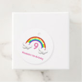 On Cloud 9! Rainbow Birthday Geschenkanhänger (Beispiel)