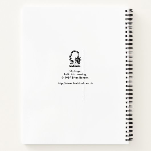 On Edge, by Brian Benson Notizblock (Rückseite)