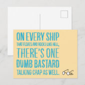 On Every Ship Feiertagspostkarte (Vorne/Hinten)