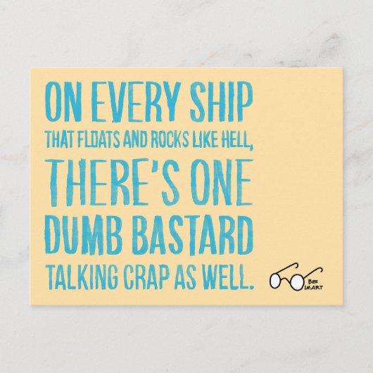 On Every Ship Feiertagspostkarte (Vorderseite)