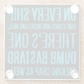 On Every Ship Glasuntersetzer (Rückseite)