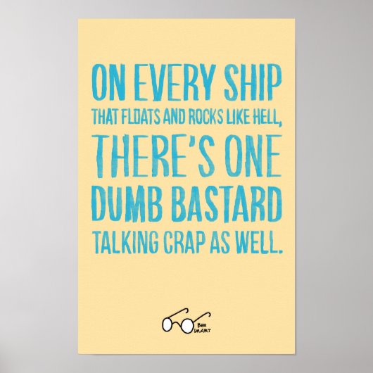 On Every Ship Poster (Vorne)