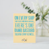 On Every Ship Postkarte (Stehend Vorderseite)
