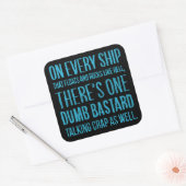 On Every Ship Quadratischer Aufkleber (Umschlag)