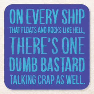On Every Ship Rechteckiger Pappuntersetzer