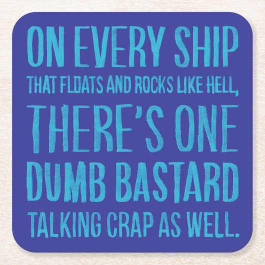 On Every Ship Rechteckiger Pappuntersetzer (Vorderseite)