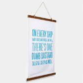 On Every Ship Wandteppich Mit Holzrahmen (Gewinkelt)