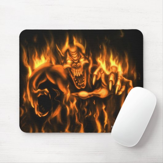 On Fire: Mauspad (Mit Mouse)