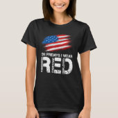 On Friday I Wear Red Support American Troops Vinta T-Shirt (Vorderseite)