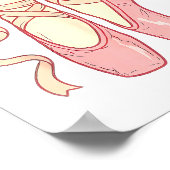 On Inte Ballet Funny Ballerina Pun Dance Poster (Ecke)